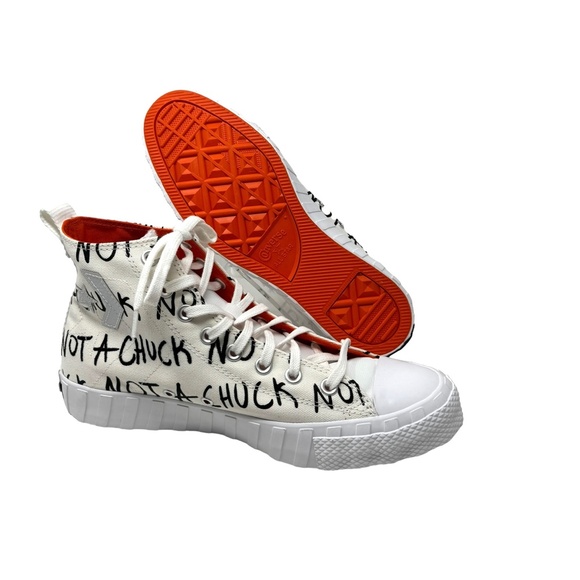 Converse UNT1TL3D High Top Shoes Men's Size White Black Canvas Sneakers 166503C - Picture 6 of 8